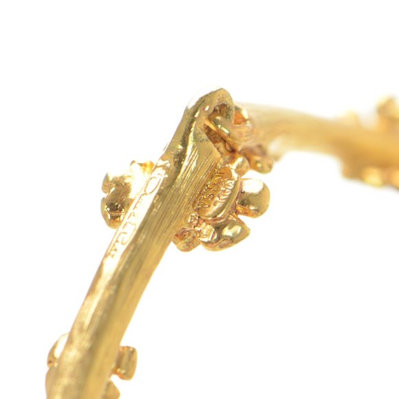 Oscar de la Renta Pearl & Crystal Floral Necklace - Picture 6 of 10